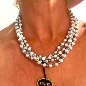 Honora 4 stran pearl necklace